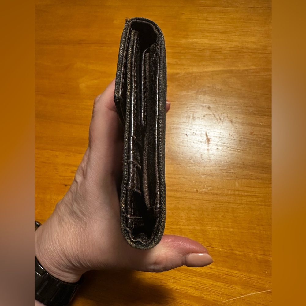 Fendi Brown Canvas Compact Wallet - Picture 5 of 9